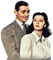 Clark Gable and Rosalind Russell - nemokama png animuotas GIF