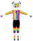 Rainbow Pride catboy T pose - GIF animé gratuit