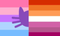 Catgender lesbian pride flag - png gratuito GIF animata