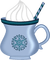 Kaz_Creations Blue Christmas Deco - безплатен png анимиран GIF