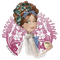 Cleo dame krulspelden - gratis png animerad GIF