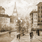 soave background  vintage city  paris sepia - GIF animé gratuit GIF animé