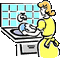 Wash dishes - Безплатен анимиран GIF анимиран GIF