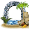 summer arch deco palm dolceluna - ingyenes png animált GIF