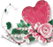 soave deco autumn vintage heart flowers pink - PNG gratuit GIF animé