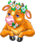 Y.A.M._New year cow - png grátis Gif Animado