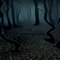 Black Creepy Forest - бесплатно png анимированный гифка
