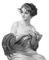 Y.A.M._Vintage Lady woman black-white - Free PNG Animated GIF
