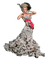 Femme habillée de papier - gratis png animerad GIF