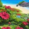 Red Hibiscus Island - png gratuito GIF animata