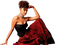 kvinna-röd-sitter - Free PNG Animated GIF