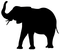 Kaz_Creations Elephant Silhouettes Silhouette - zdarma png animovaný GIF