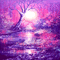 soave background animated fantasy purple pink - GIF animé gratuit GIF animé