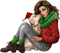 christmas woman by nataliplus - nemokama png animuotas GIF
