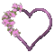 heart with flowers gif - GIF animate gratis GIF animata