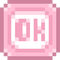 Stardew Valley Pink OK Button - png gratis GIF animasi
