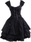 black dress - png gratuito GIF animata
