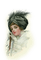 kikkapink vintage winter woman - PNG gratuit GIF animé