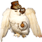 soave deco steampunk owl brown white - png gratuito GIF animata