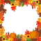 loly33 frame automne feuilles - zdarma png animovaný GIF