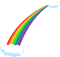 Kaz_Creations Rainbow Rainbows - ilmainen png animoitu GIF