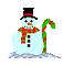 Bonhomme de neige - Nemokamas animacinis gif animuotas GIF