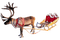 Kaz_Creations Deco Christmas Reindeer Sleigh - 免费PNG 动画 GIF