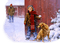 niño i perro invierno   navidad dubravka4 - ingyenes png animált GIF