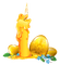 Kaz_Creations Easter Deco Candle - png gratis GIF animado