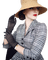 kikkapink hat woman vintage autumn fashion - бесплатно png анимированный гифка