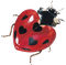 heart beetle ladybug - PNG gratuit GIF animé