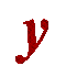 Kaz_Creations Alphabets Colours Red Letter Y - GIF animé gratuit GIF animé