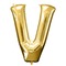 Letter V Gold Balloon - Free PNG Animated GIF