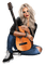 woman with guitar bp - 免费PNG 动画 GIF