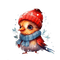oiseau hiver - PNG gratuit GIF animé