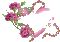 coeur et fleurs - Nemokamas animacinis gif animuotas GIF