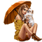 fall autumn leaf leaves woman femme - 免费PNG 动画 GIF