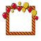 Small Red/Yellow Frame - PNG gratuit GIF animé