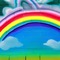Rainbow Graffiti on a Brick Wall - nemokama png animuotas GIF