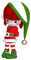 Kaz_Creations Dolls Cookie Elfs Red and Green Christmas - PNG gratuit GIF animé