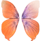 orange fairy wings - δωρεάν png κινούμενο GIF