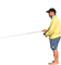 angler - kostenlos png Animiertes GIF