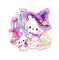 cute witch bear sticker - 無料png アニメーションGIF