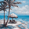 soave background summer animated beach  blue brown - Бесплатный анимированный гифка анимированный гифка