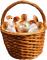 basket mushrooms by nataliplus - png ฟรี GIF แบบเคลื่อนไหว