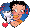 BETTY BOOP PUDGY - Δωρεάν κινούμενο GIF κινούμενο GIF