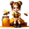 Little Girl - Honey -Bee - ücretsiz png animasyonlu GIF