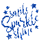 Smile, Sparkle, Shine, Glitter, Quote, Quotes, Deco, Gif, Blue - Jitter.Bug.Girl - Gratis geanimeerde GIF geanimeerde GIF