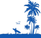 Kaz_Creations Beach Palm Trees - ilmainen png animoitu GIF