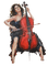 loly33 femme musique aquarelle - PNG gratuit GIF animé